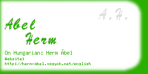 abel herm business card